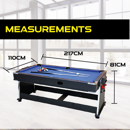 Cuebera Amber 4-in-1 Pool Table American