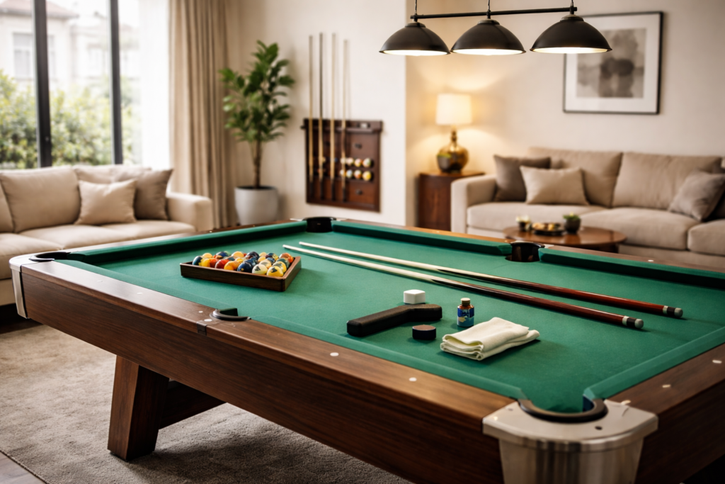 pool table accessories for home setup